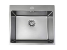 Køkkenvask børstet stål 540 x 500 mm